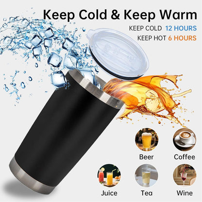 IEOVIEE 32 Pack 20oz Stainless Steel Bulk Tumblers with Lids and Straws Double Wall Insulated
