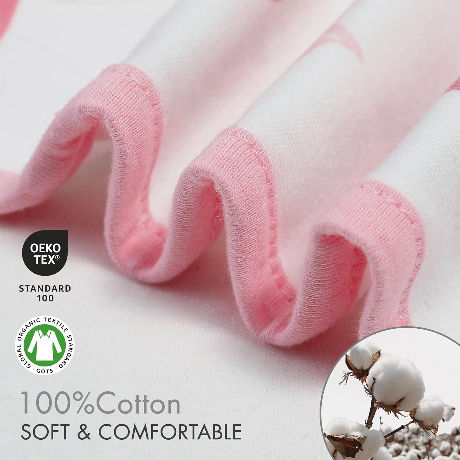 GLLQUEN BABY Girl Swaddles 0-3 Months - 3 Pack Baby Swaddles Sack for Newborn, Infant Sleep Sack