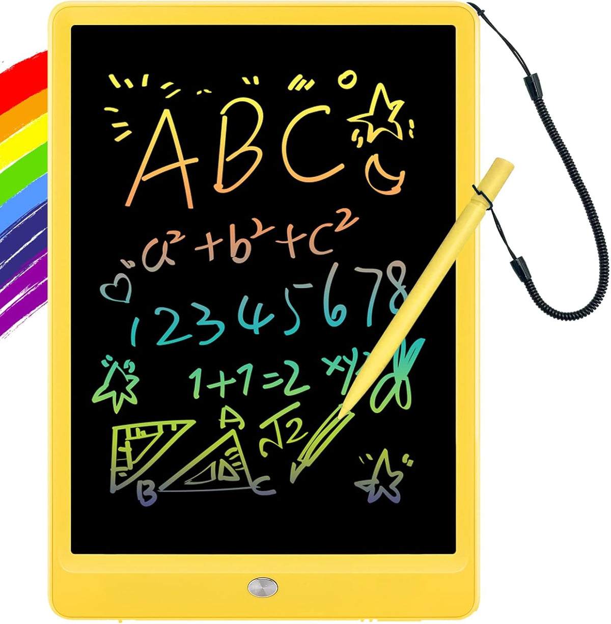 ORSEN LCD Writing Tablet 10 Inch, Colorful Doodle Board Drawing Tablet, Erasable Reusable Writing