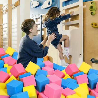 Foam Pit Cubes - 36 PCS 5 Inches Gymnastics Foam Blocks Trampoline Blocks, Multi-Sport Protective