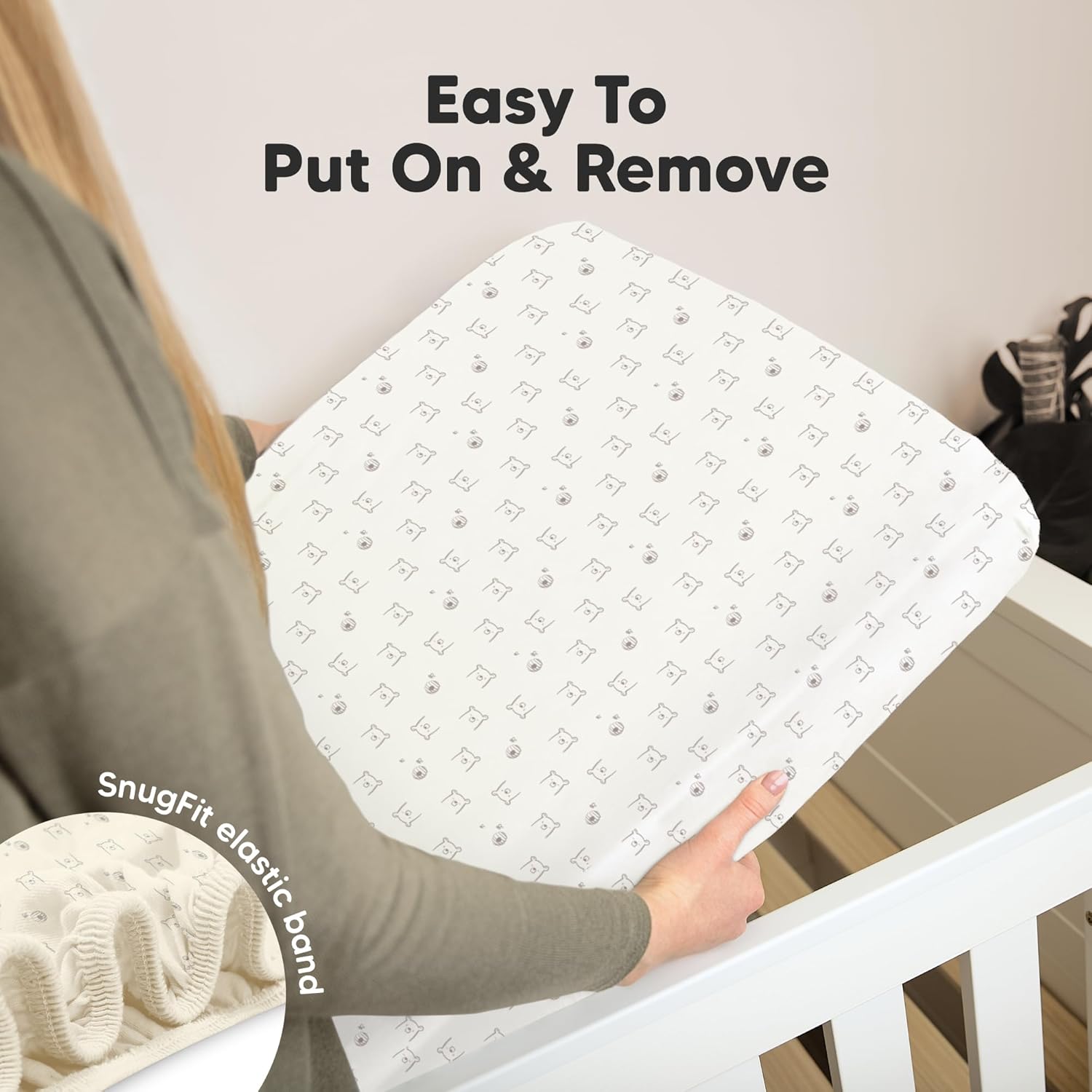KeaBabies 2-Pack Organic Crib Sheets for Boys, Girls - 52x28 Fitted Crib Mattress Sheet Neutral