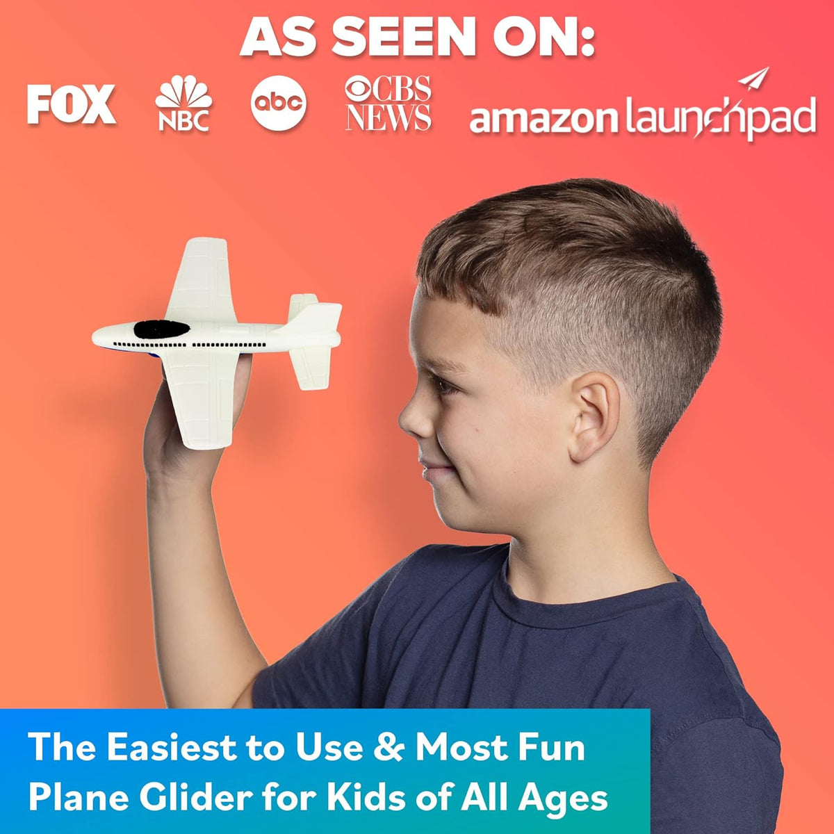 Airplane Toy Foam Glider: Airplane Toys For 3 Year Old & Airplanes For Kids 2-4 Toy Airplane For