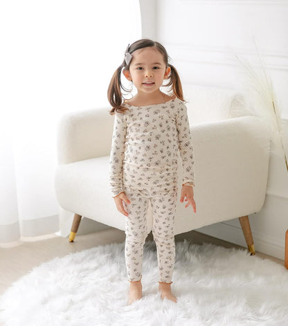 AVAUMA Baby Boy Girl Pajama Set 6M-7T Kids Cute Toddler Snug fit Flower Pattern Design Pjs Cotton