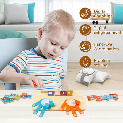 Preschool Learning Toys for Toddlers 3+ Years, Educational Number Counting Blocks for Kids