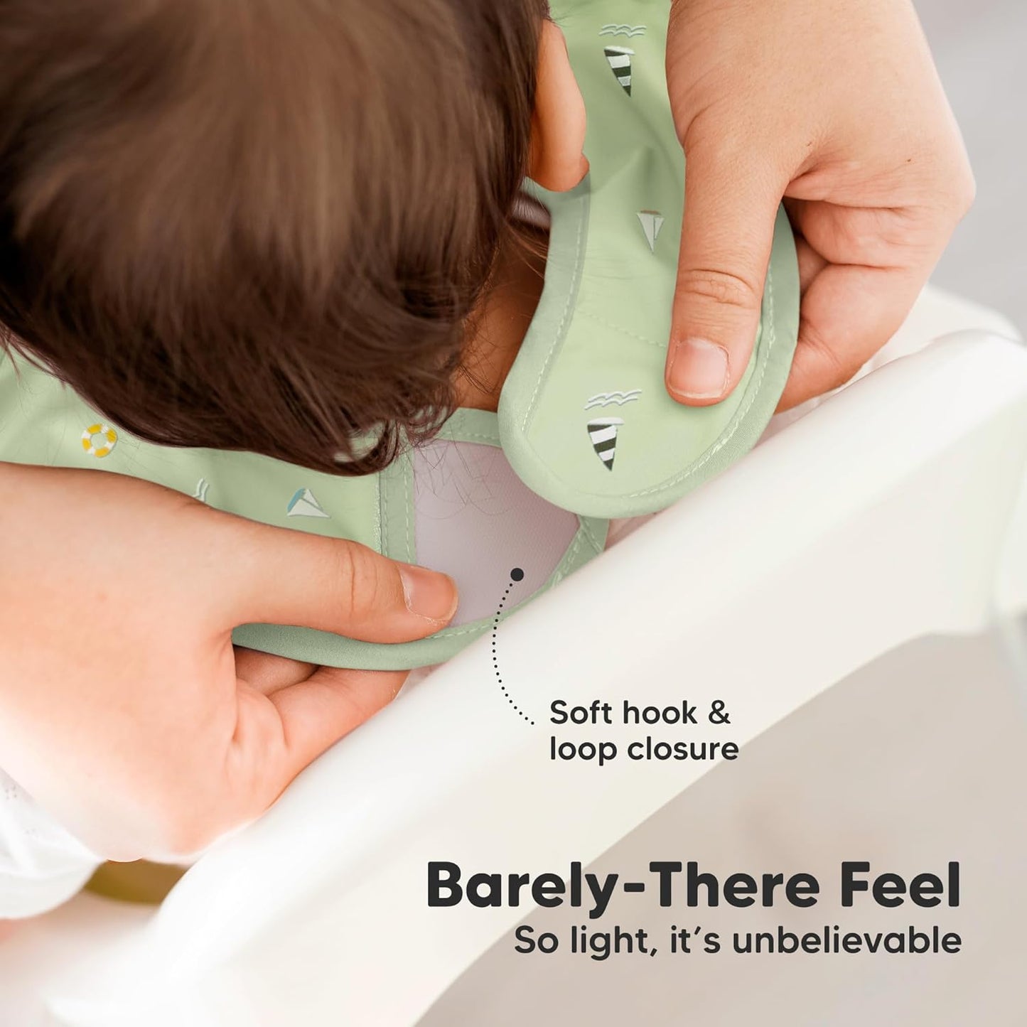 3-Pack Waterproof Baby Bibs for Eating - Lightweight Toddler Feeding Bibs with Large Food Catcher