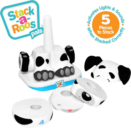 Stack-a-Roos Dalmatian Puppy by Salus Brands - Animal Stacking Toy, Educational Early Learning Toy