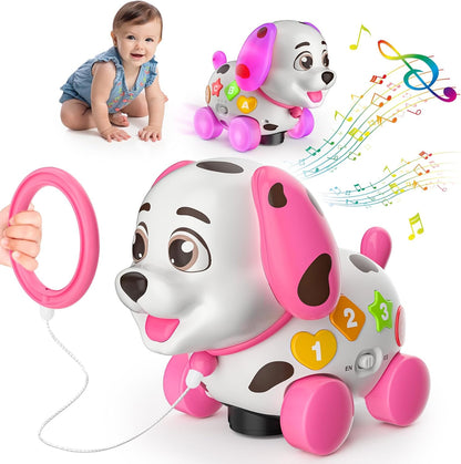 3-in-1 Musical Puppy Toys for 1 Year Old Girl Gift, Educational Baby Toy 6-12-18 Month, 1st
