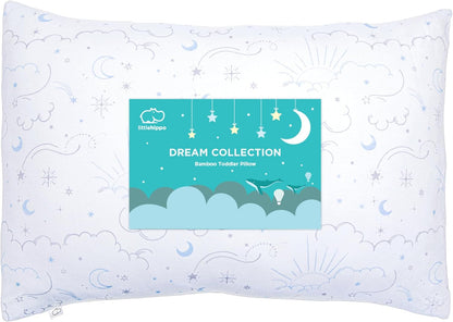 LittleHippo Toddler Pillow with Viscose Derived from Bamboo Pillowcase - 13x18 Hypoallergenic