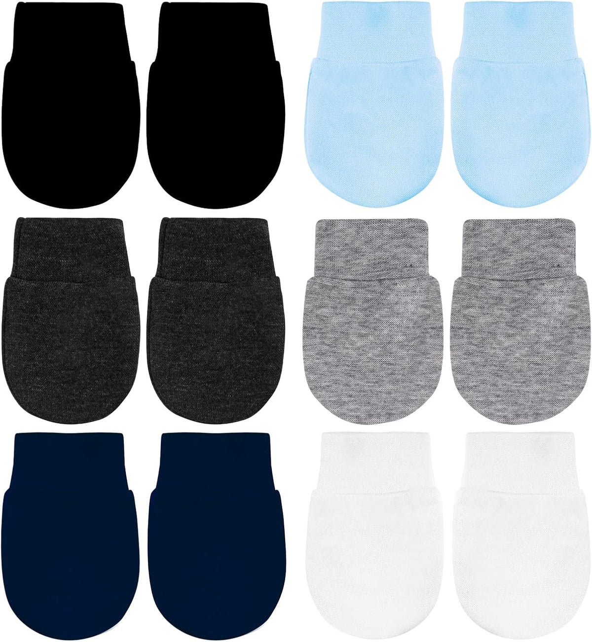 No Scratch Baby Mittens Newborn Infant Toddler Mittens Soft Elastic Wrist Gloves Mitten for 0-6