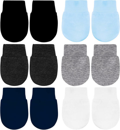 No Scratch Baby Mittens Newborn Infant Toddler Mittens Soft Elastic Wrist Gloves Mitten for 0-6
