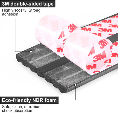 Baby Proofing Edge Corner Protector, 16.4 ft Edge Guards Padding with 3M Adhesive, Extra-Wide Soft
