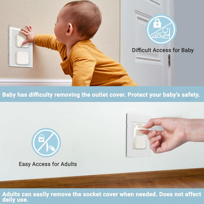 Outlet Covers Baby Proofing, 40 Pack Child Proof Plug Socket Covers Electric Plug Protectors Safety