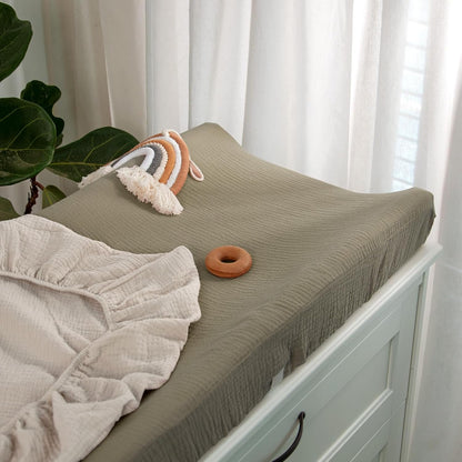 lulumoon Baby Changing Pad Cover: Muslin Diaper Changing Table Pad Cover - Changing Pad Sheets for