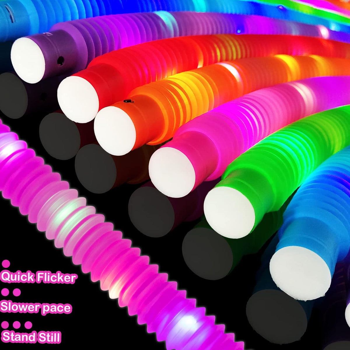 Glow Sticks Party Pack 12PCS-Glow in Dark Party Favor Supplies for Kids,Halloween Light Up Glow
