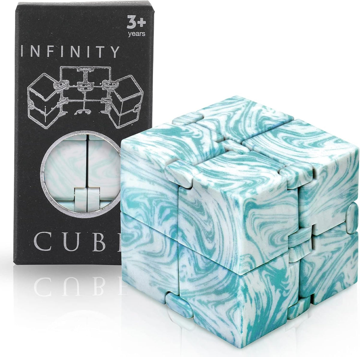 SMALL FISH Infinity Cube Sensory Fidget Toy, Sensory Tool EDC Fidgeting Game for Kids and Adults