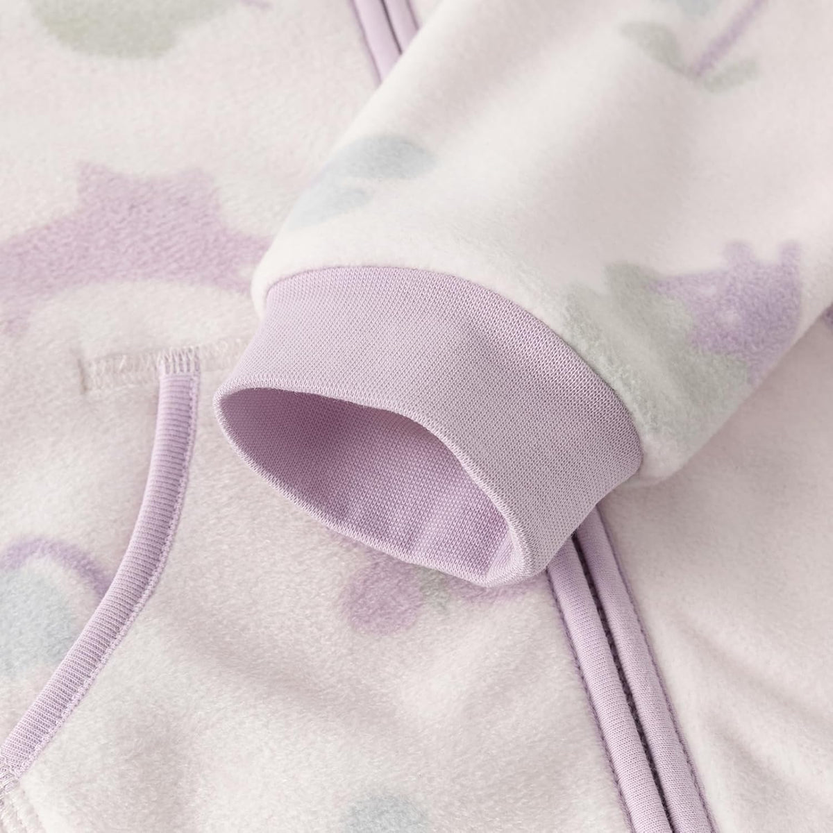 DAVE & BELLA Kids Printed Polar Fleece Jacket Toddler Baby Boys Girls Zip Up Long Sleeve Spring