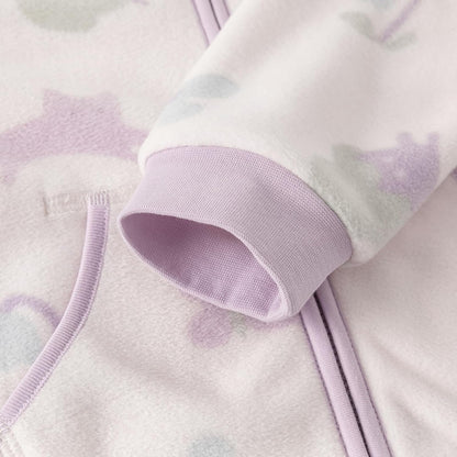 DAVE & BELLA Kids Printed Polar Fleece Jacket Toddler Baby Boys Girls Zip Up Long Sleeve Spring