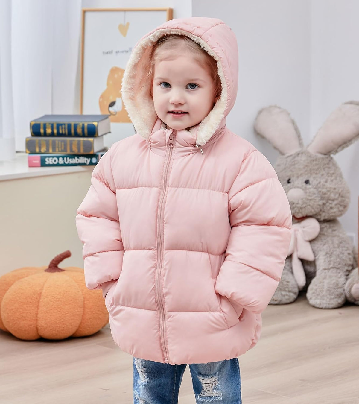 TUONROAD 1-6T Baby Girl Boy Winter Fleece Coats Toddler Warm Puffer Jackets Kids Down Alternative