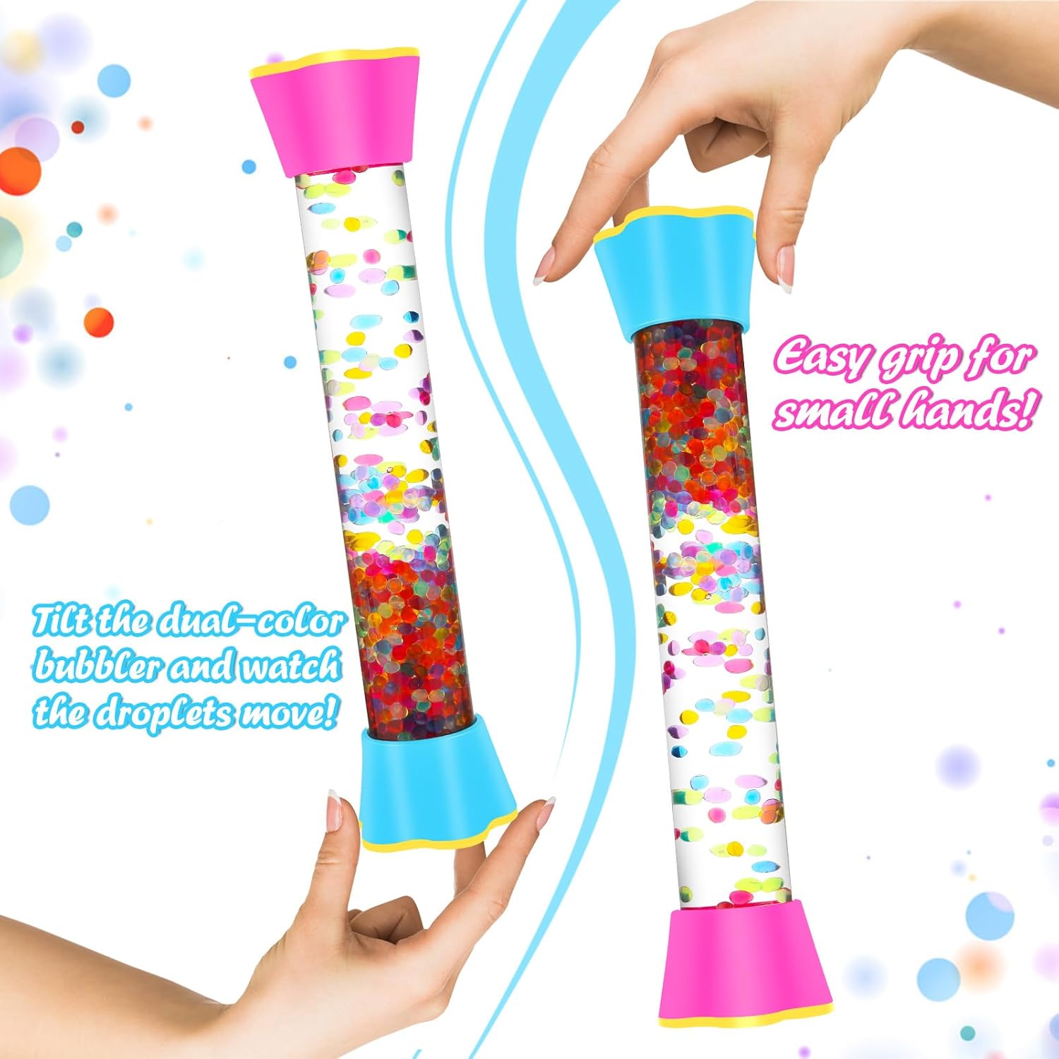 Sensory Fidget Tubes - Calm down Toys for Kids - Sensory Tubes for Calm Down Corner