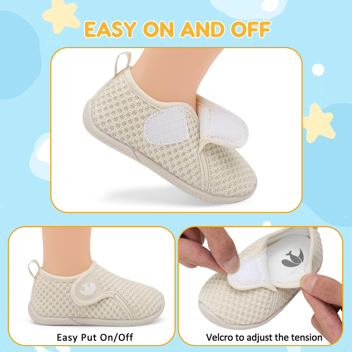 FEETCITY Toddler Walking Shoes Slip On Toddler Shoes Boys Girls Kids Sports Sneakers Casual School