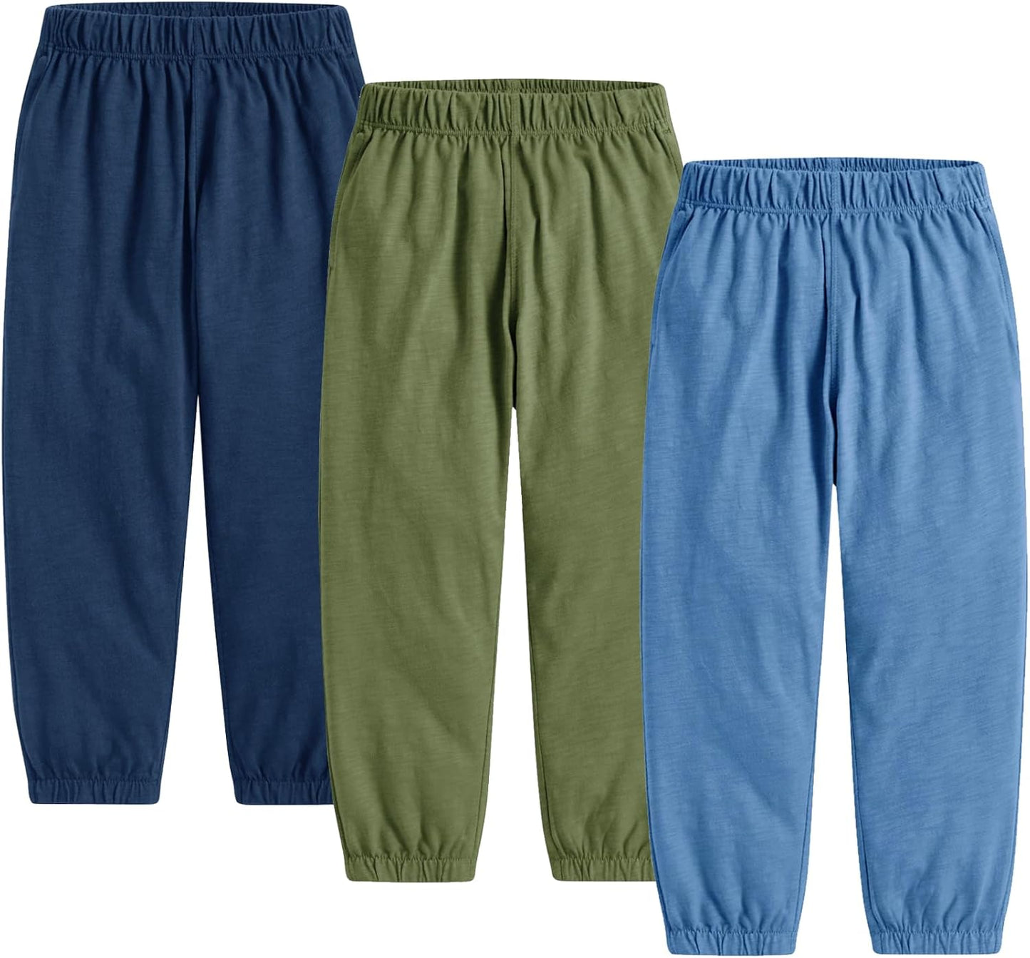 Toddler Boy 3 Pack Long Bloomers Baby Soft Cotton Basic Sweatpants Kids Summer Fall Solid Casual