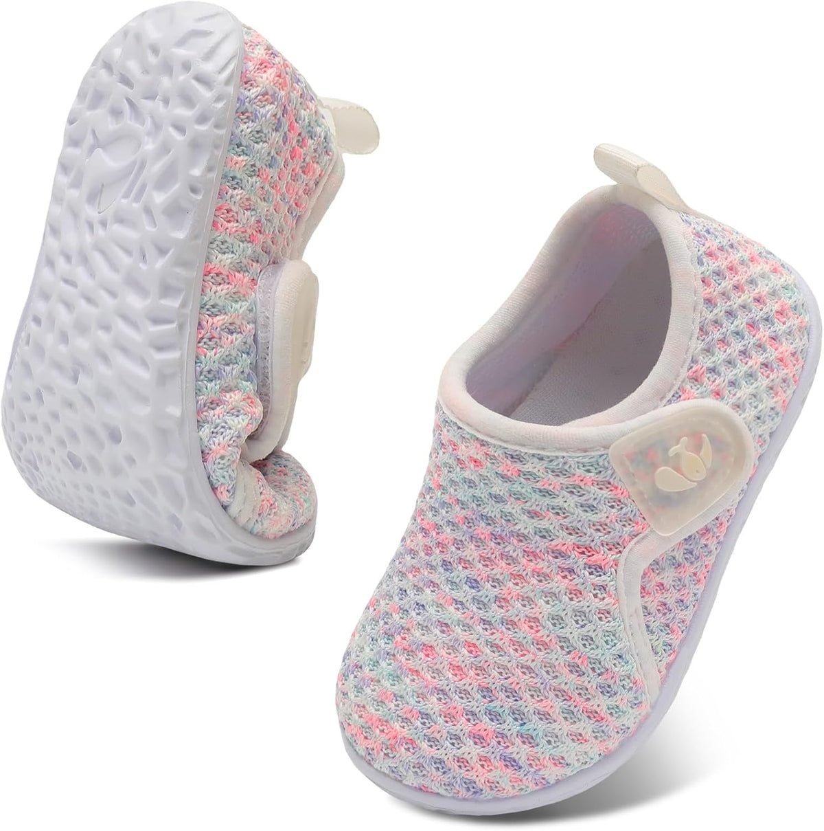 FEETCITY Baby Boys Girls First Walking Shoes Infant Sneakers Crib Shoes Breathable Lightweight Slip