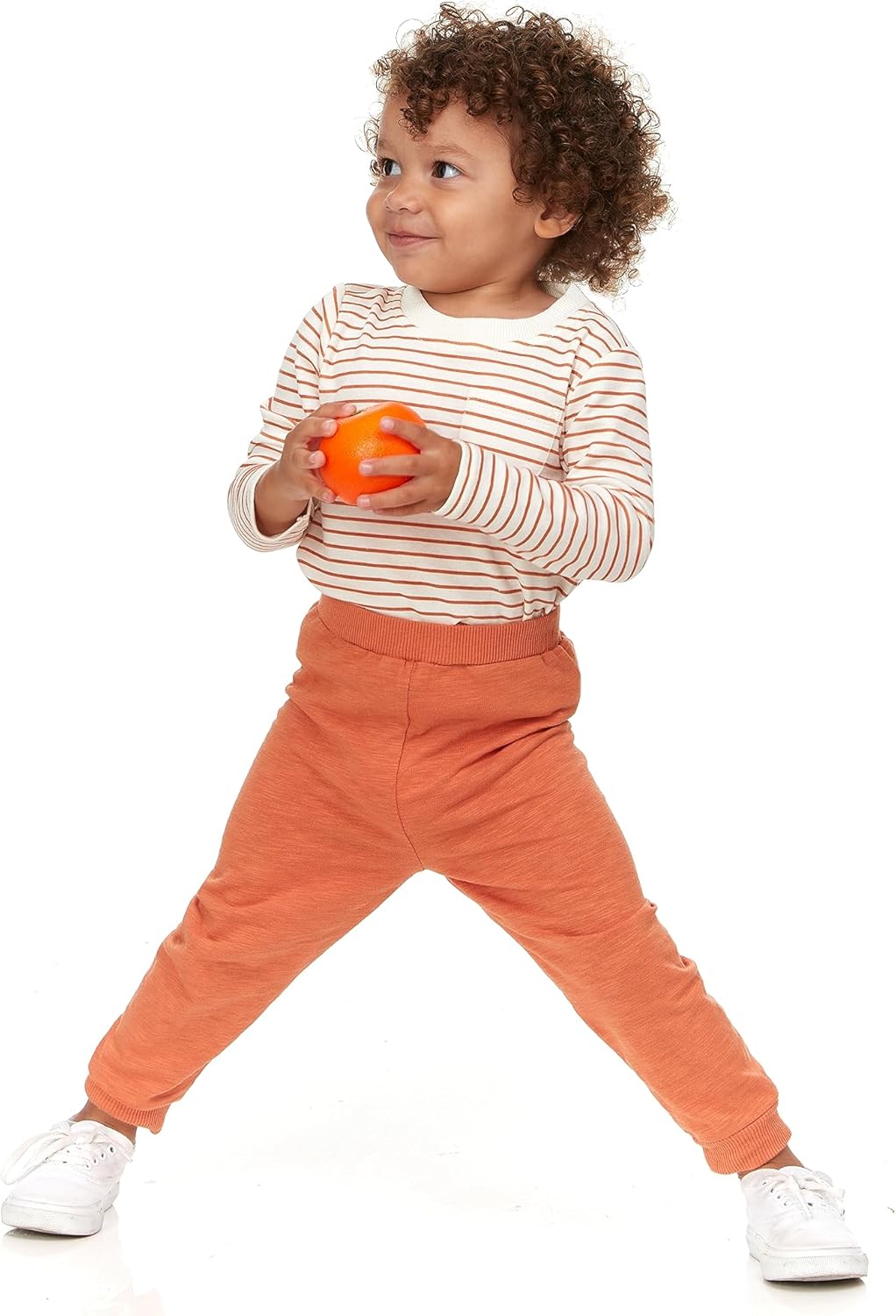 Cudlie 5-Pack Baby/Toddler Boys Jogger Pants - Lightweight Tapered Sweatpants - Lounge Jogger for