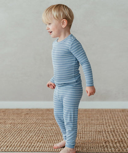 AVAUMA Stripe Pattern Baby Boys Girls Pajama Set Kids Toddler Snug fit Ribbed Sleepwear pjs for