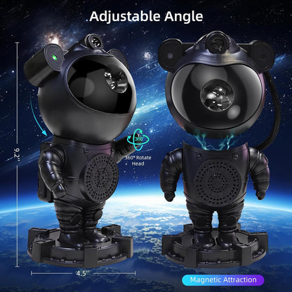 Star Projector Astronaut Galaxy Projector - Bluetooth Speaker, White Noise,Moon Nebula Night Light
