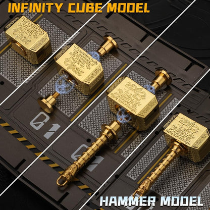 Cool Hammer Fidget Spinners Toy Metal For Kids Adults, Brass Hand Finger Spinner Gift for Boys Age