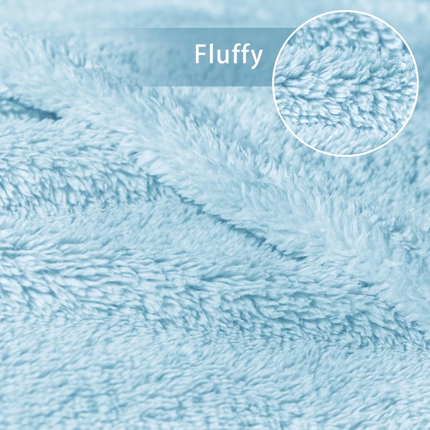 Exclusivo Mezcla Soft Fleece Throw Blanket for Couch, Super Soft Velvet Plush Bed Blanket, Fuzzy