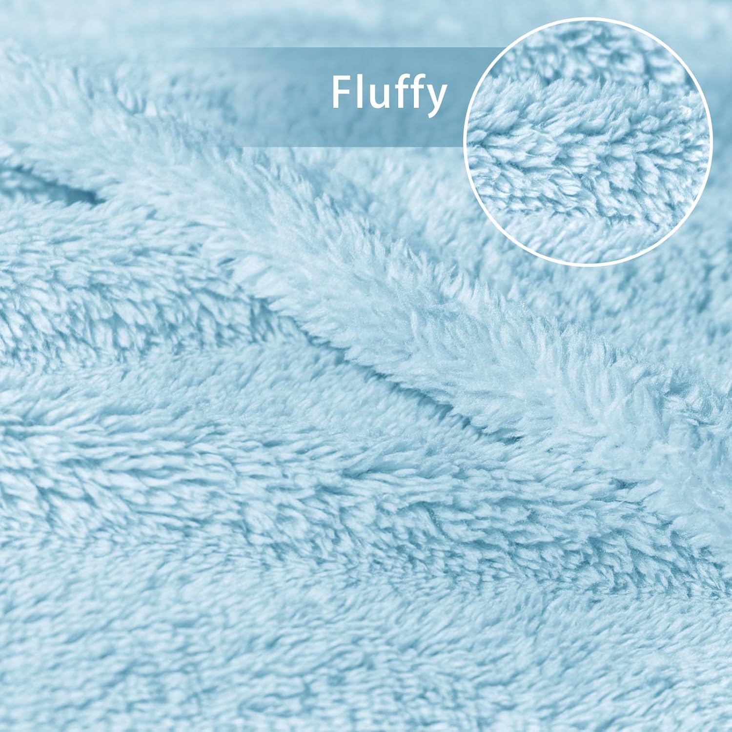 Exclusivo Mezcla Soft Fleece Throw Blanket for Couch, Super Soft Velvet Plush Bed Blanket, Fuzzy