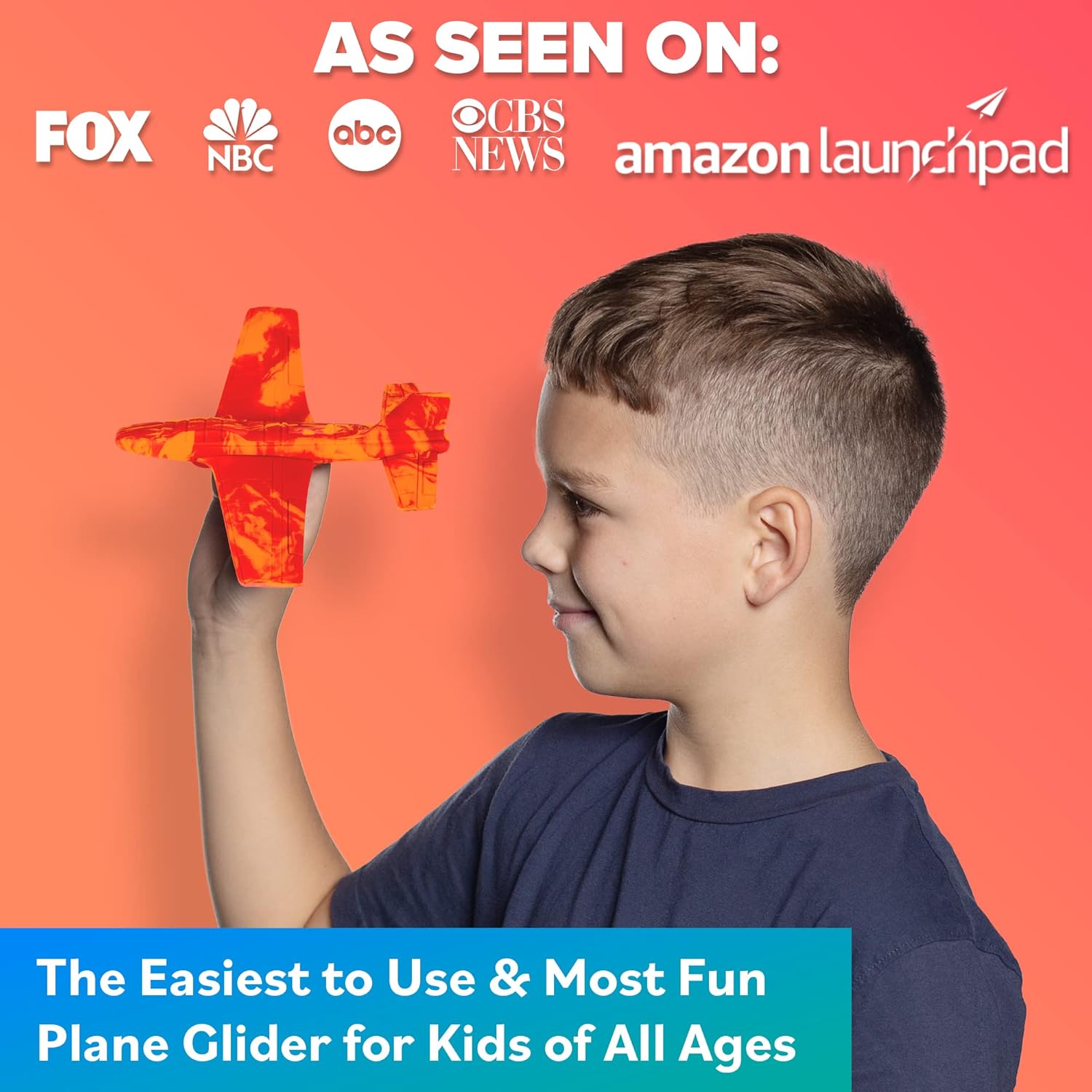 Airplane Toy Foam Glider Plane for Kids: Best Outdoor Beach Toys for Boys & Girls - Pool Toys for
