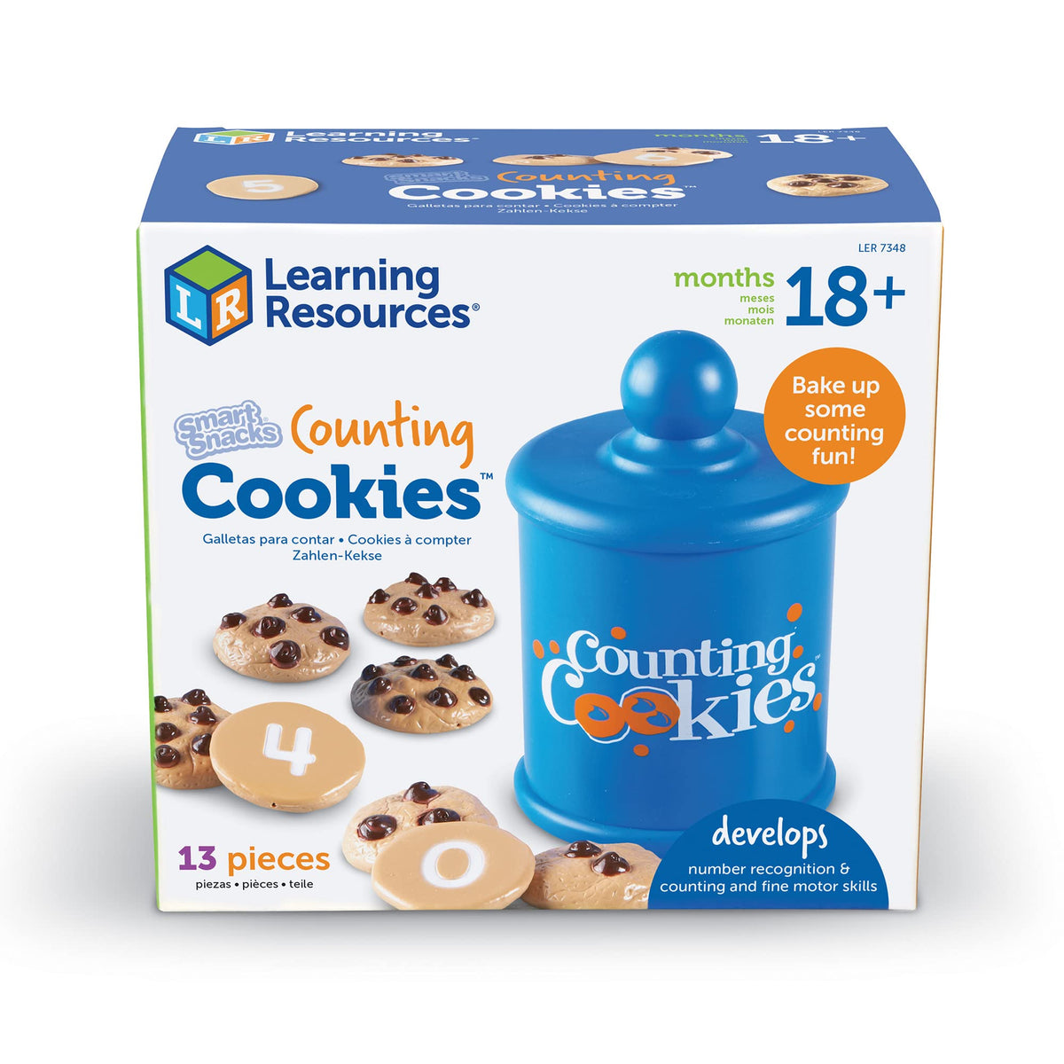 Learning Resources Smart Counting Cookies - Chocolate Chip Play Food, Preschool Activities, Toddler