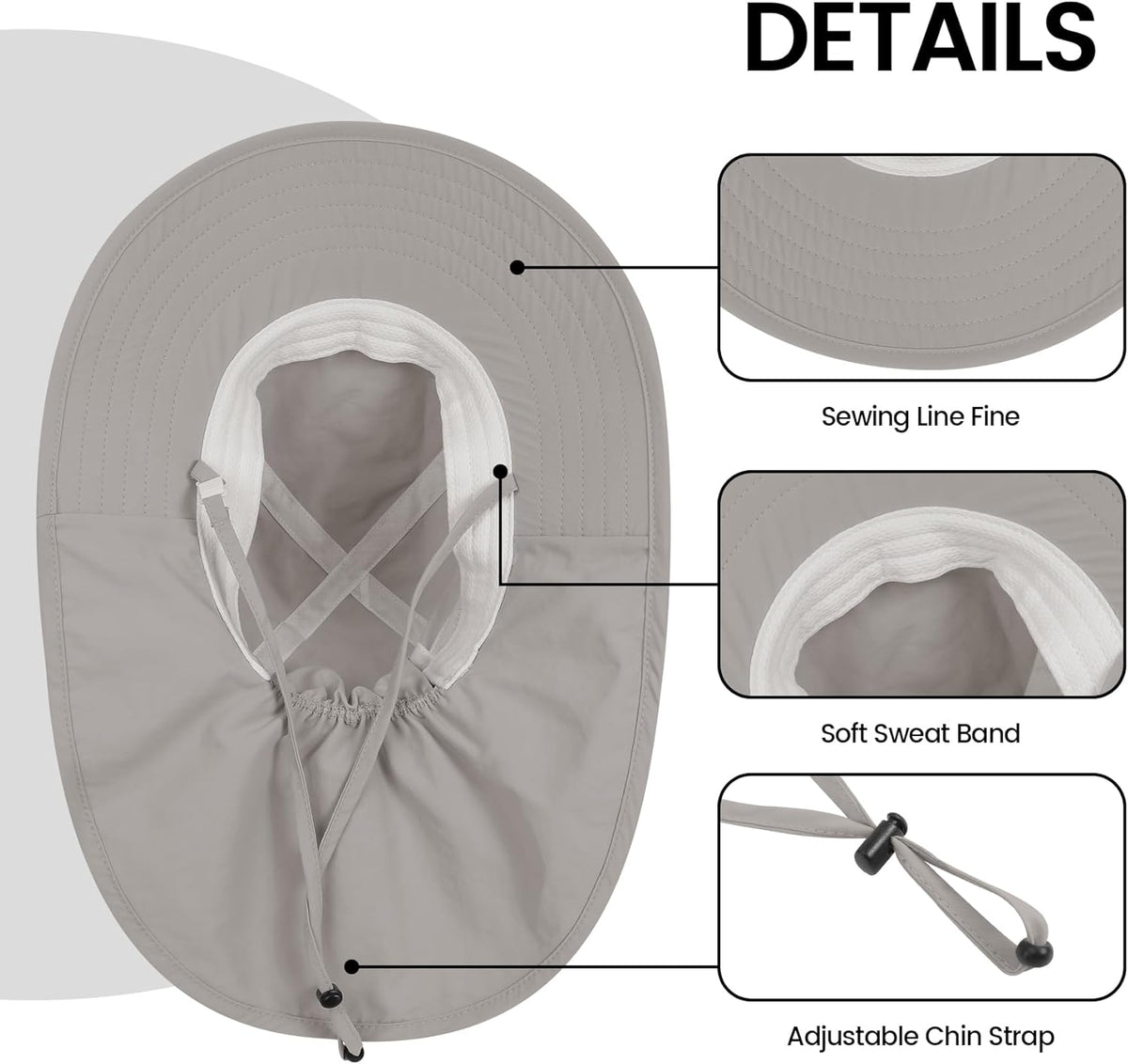 Baby Sun Hat with Neck Flap for Sun Protection Toddler Beach Hat UPF 50+ Outdoors 0-6 Years Boys