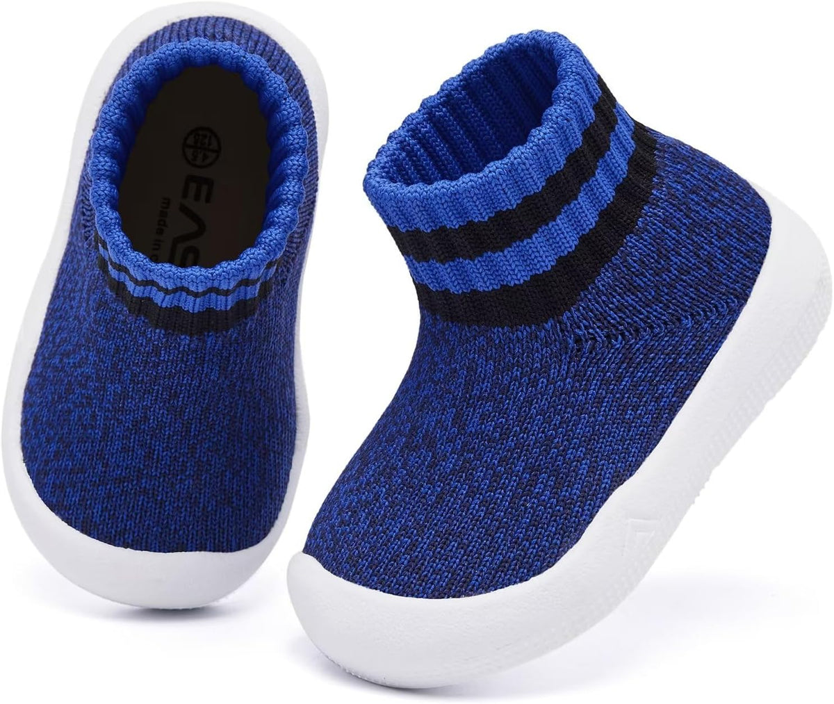 Eashi Baby Boy Girl Non-Skid Indoor Infant Walking Shoes Breathable Warm Elastic Sock Shoes with