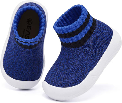 Eashi Baby Boy Girl Non-Skid Indoor Infant Walking Shoes Breathable Warm Elastic Sock Shoes with