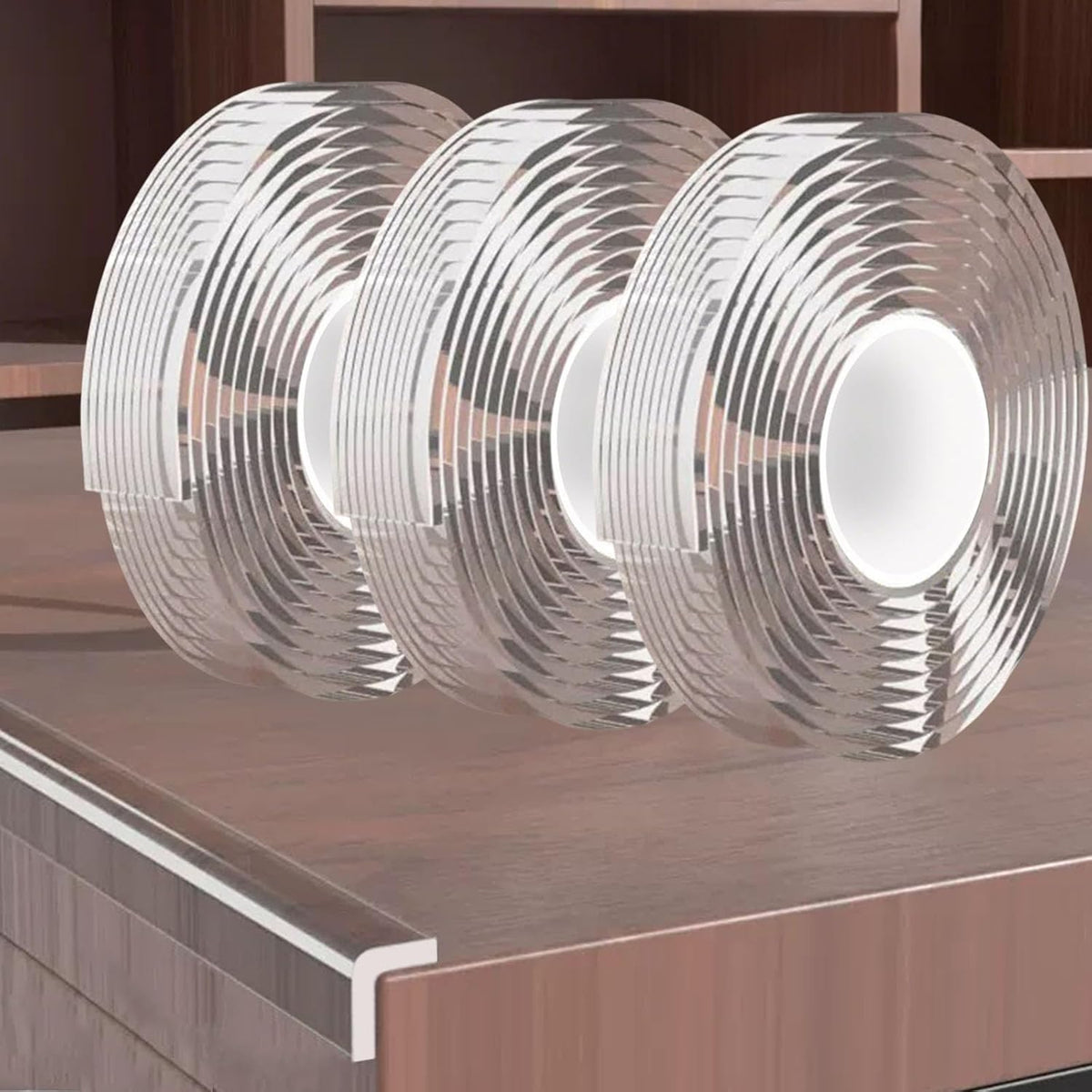0.8 in x 9.84 FT,3 Pack Clear Soft Corner Protectors for Furniture Strip,Sharp Edge & Table