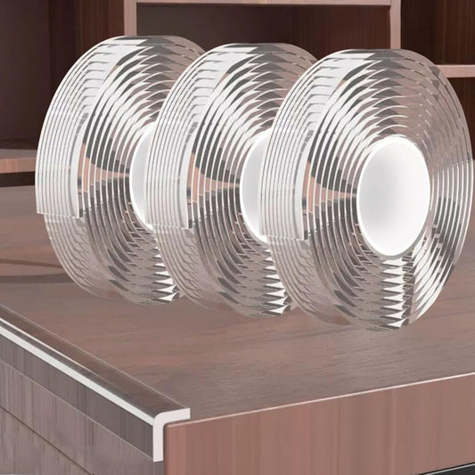 0.8 in x 9.84 FT,3 Pack Clear Soft Corner Protectors for Furniture Strip,Sharp Edge & Table