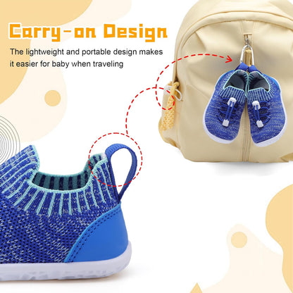 FEETCITY Baby Shoes Boys Girls First Walking Shoes Lightweight Infant Sneakers Slip On Shoe