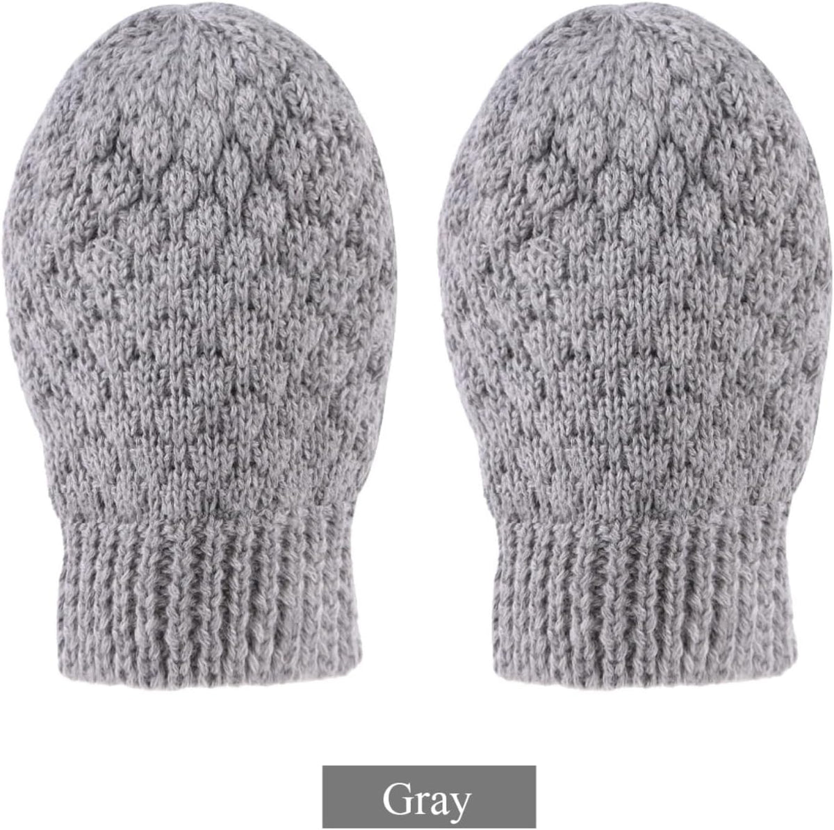 Baby Knit Mittens Toddler Boys Girls Gloves Winter Infant Newborn No Scratch Mitten 0-3 Years