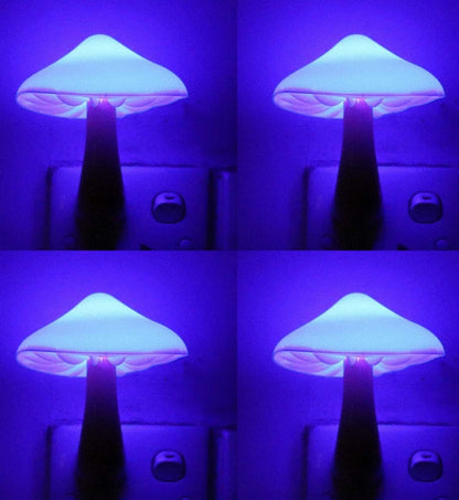 AUSAYE 4 Pack Plug in Night Light, Mushroom Light LED Nightlights for Kids, Adults, Bedroom