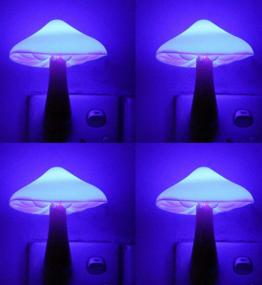 AUSAYE 4 Pack Plug in Night Light, Mushroom Light LED Nightlights for Kids, Adults, Bedroom