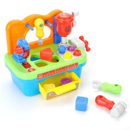 Toddler Tool Bench Toys for 1 Year Old Boy, Kids Tool Bench Toys for Toddlers 1-3, Multifunctional