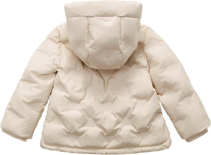 Rokka&Rolla Baby Toddler Girls' Water-Resistant Sherpa Fleece Lined Puffer Jacket Winter Coat