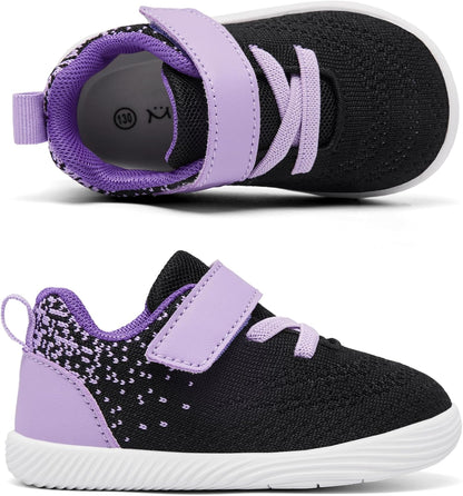 MORENDL Toddler Sneakers Baby Boys & Girls Barefoot Shoes Lightweight Breathable Walking Running