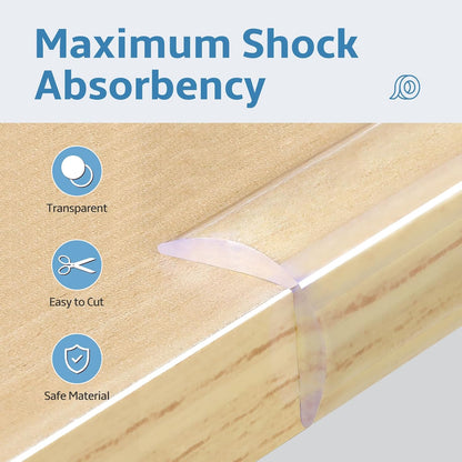 Edge Corner Protector Baby Proofing 18ft (5.5M) with 8 Corners, Clear Soft Corner Protectors Baby