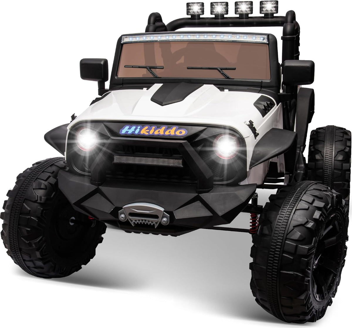24V 9Ah Ride on Toy for Big Kids, 4WD 2 Seater Ride on Car Truck with Remote Control, 4x200W Motor
