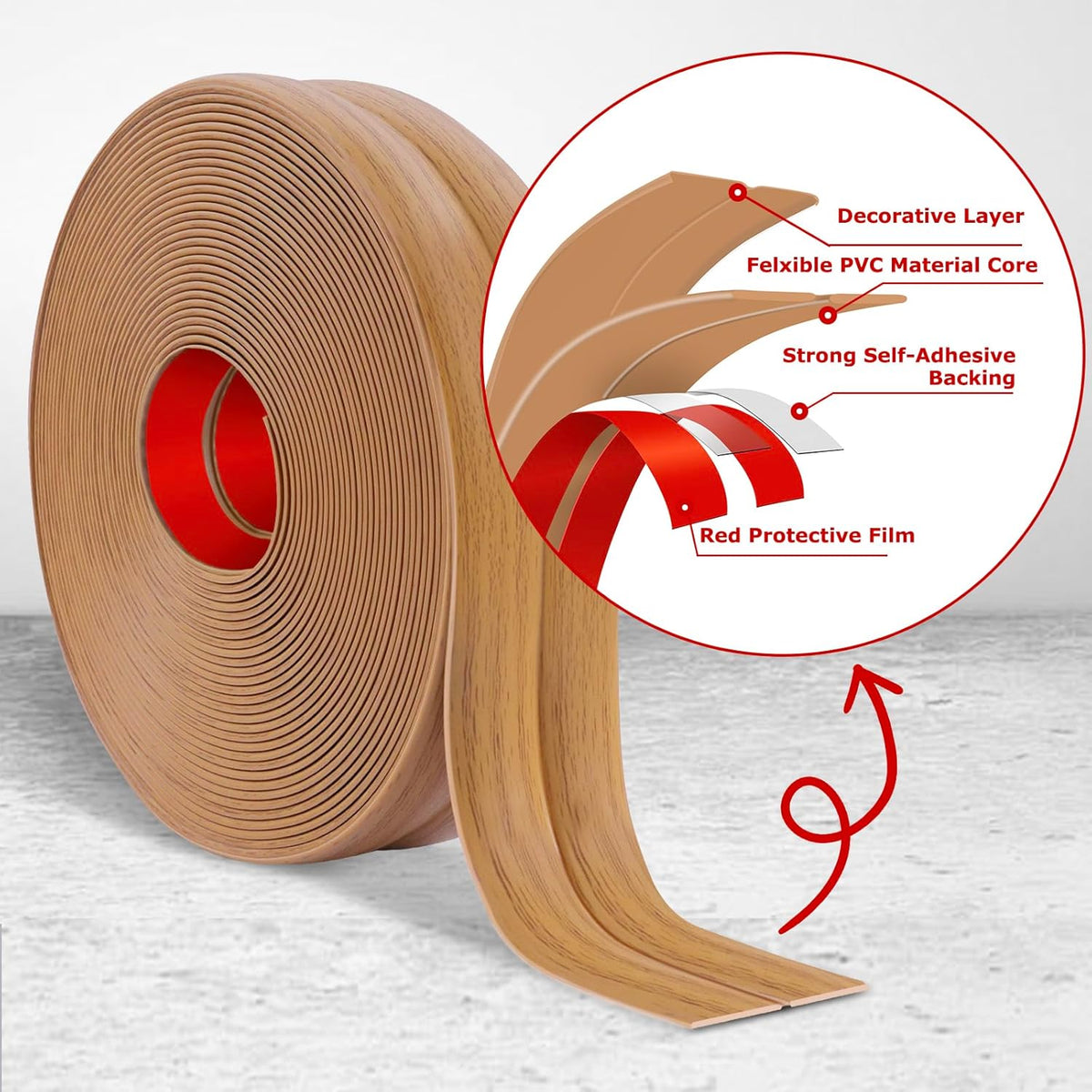 Flexible Wall Corner Protector Moulding Trim Peel and Stick Wall Corner Guards Edge Protector Self