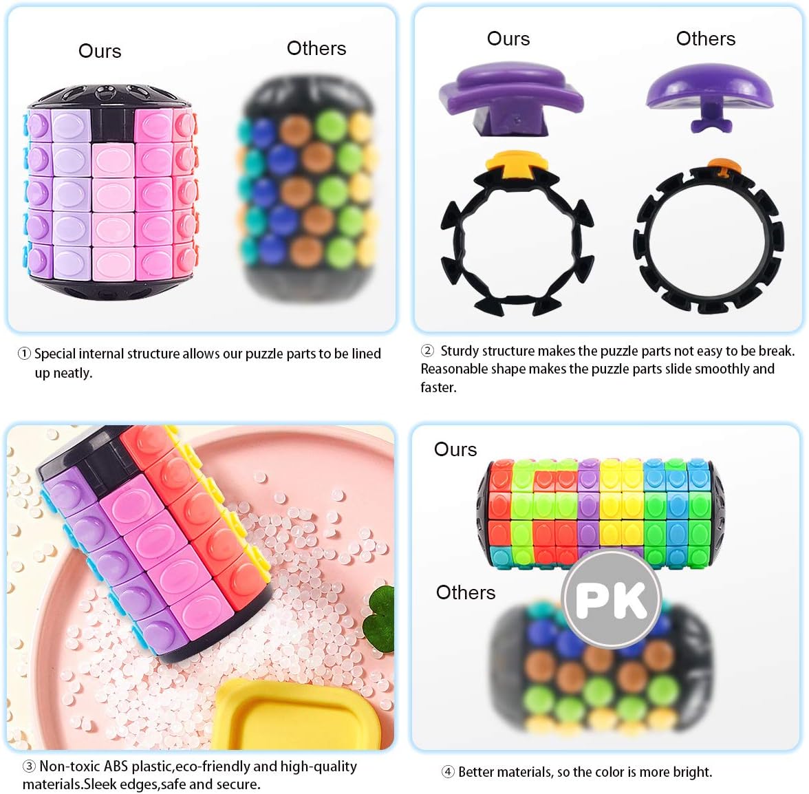 R.Y.TOYS Rotate and Slide Puzzle-Design Patent,Fidget Toys(Restore Order/Create Patterns) 8